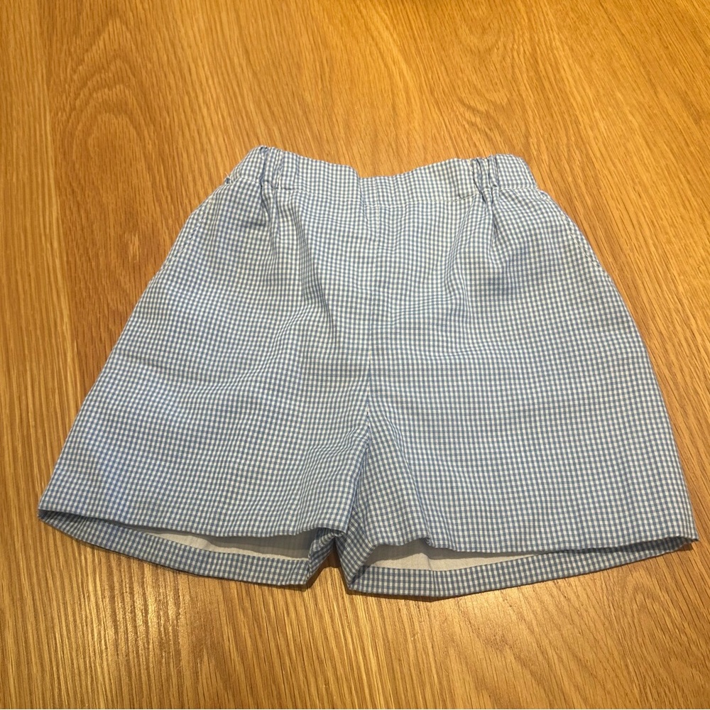 Banbury Cross Blue Gingham Kids Shorts